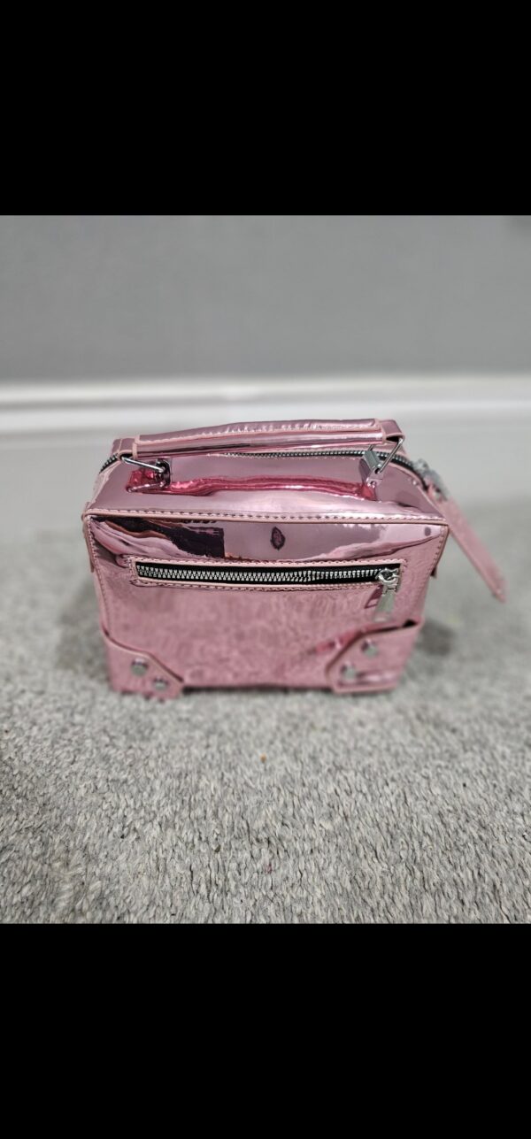 All the Rave Metallic Crossbody (Pink)