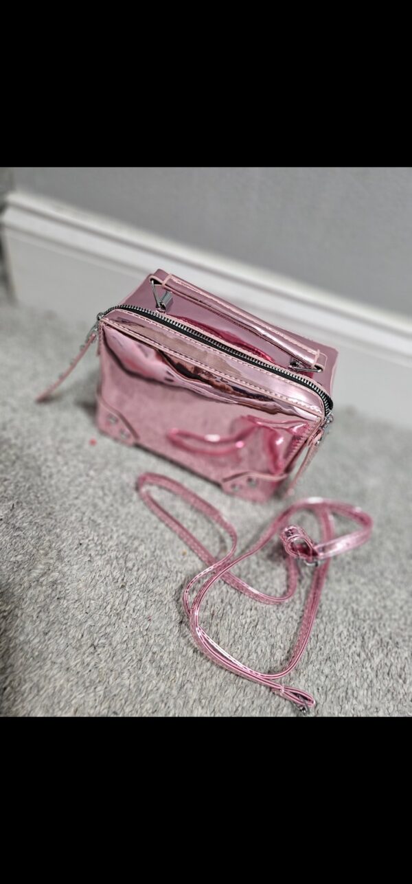 All the Rave Metallic Crossbody (Pink) - Image 2